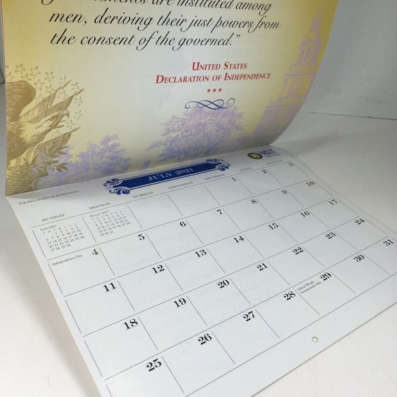 Founding Fathers 2020–2021 Calendar- Commemorative - Picture 10 of 12